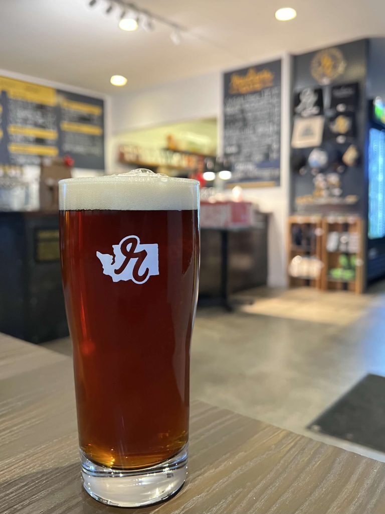 A pint at Reuben's Brews Fremont Taproom after it first opened in October 2023.