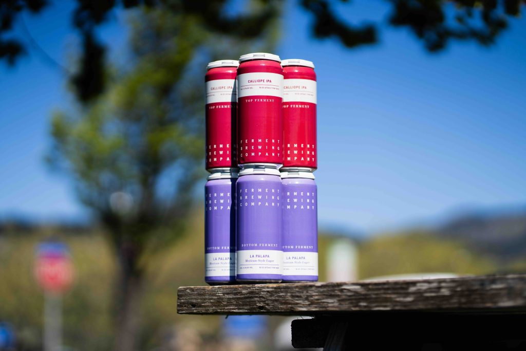 image of Calliope IPA and La Palpa Lager courtesy of Ferment Brewing