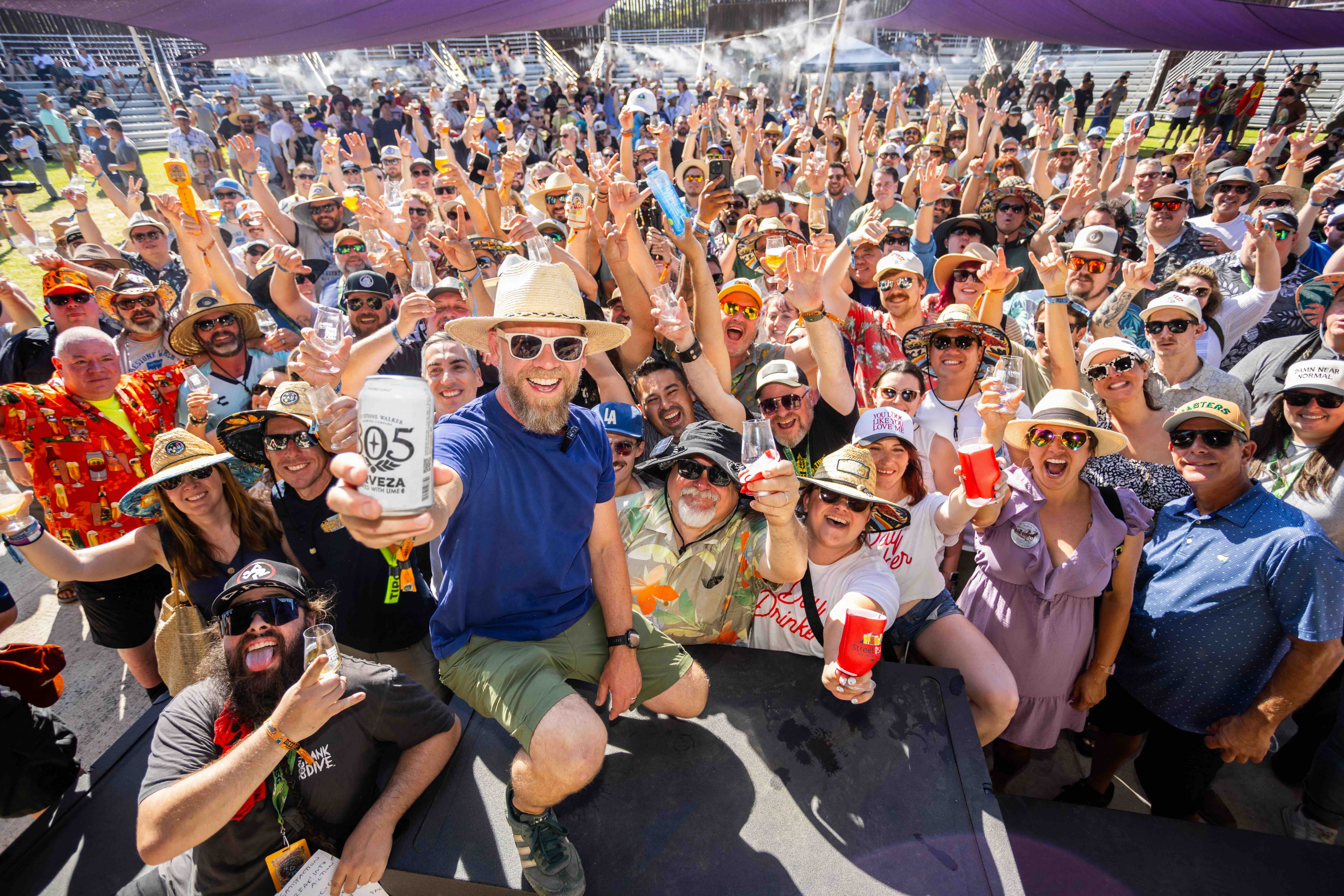 Matt Brynildson on the Frontier Stage at the 2025 Firestone Walker Invitational Beer Fest.